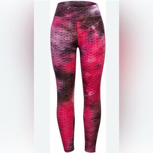 NWT Yitong Stylish Pink and Black Women's Leggings